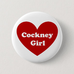 Cockney Girl Ronde Button 5,7 Cm