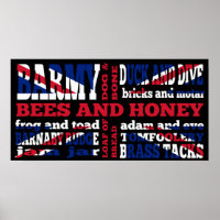 Cockney Rhyming slang op zwarte Uniefoto