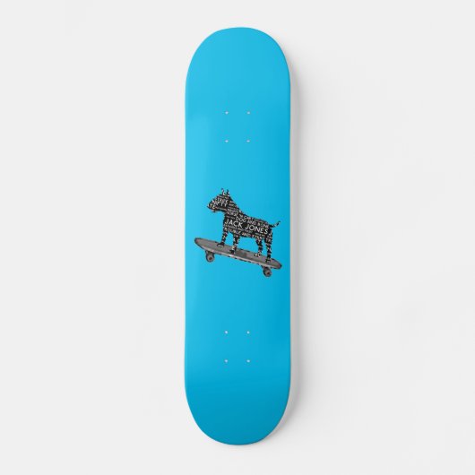 Cockney Slang Bull Terrier Skateboard (Voorkant)