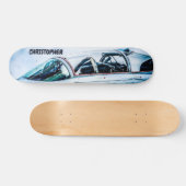 Cockpit van een modern vuurvliegtuig skateboard (Horizontaal)