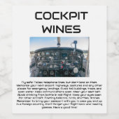 COCKPIT WINES VINS ÉTIQUETTE DE VIN (Étiquettes simples)