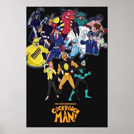 Cockroach Man Villains Poster (Voorkant)