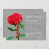 Cockscomb Wedding Invitations Kaart (Voorkant / Achterkant)