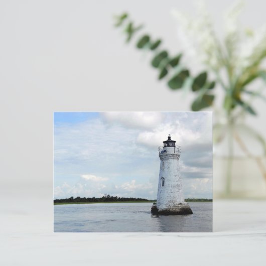 Cockspur Island LIghthouse Briefkaart (Staand voorkant)