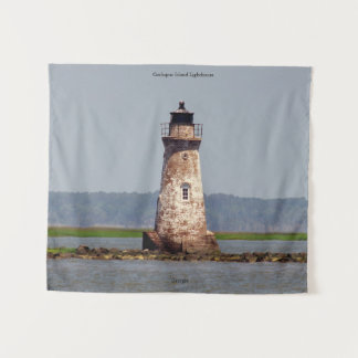Cockspur Island Vuurtoren wandtapijt Wandkleed
