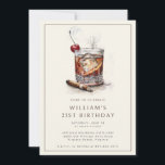 Cocktail 21E Anniversaire Fête Invitation<br><div class="desc">Cocktail 21ST Birthday Party Invitation - 30th Birthday Party Invitation - Classique Masculine Style Célébrez dans le style avec une invitation audacieuse et intemporelle digne d'un homme de distinction. Cette invitation à la fête du 21ème anniversaire comprend un cocktail sophistiqué à l'ancienne sur les rochers, complété par un cigare éclairé...</div>