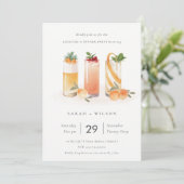 Cocktail à base de fruits orange mou Invitation du (Debout devant)