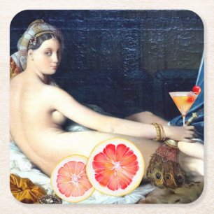 Cocktail al la Grande Vierkante Kartonnen Onderzetter
