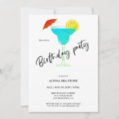 Cocktail Anniversaire Fête Invitation (Devant)