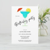 Cocktail Anniversaire Fête Invitation (Debout devant)