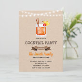 Cocktail anniversaire Invitation (Debout devant)