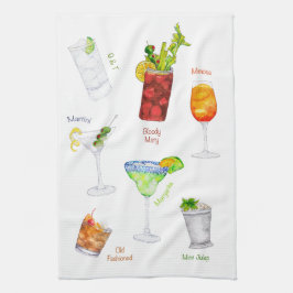 Cocktail Art Bar Handdoek