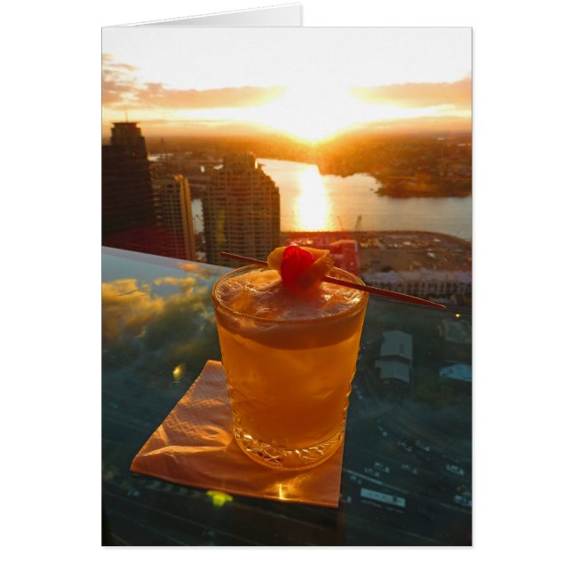 Cocktail au coucher du soleil (Devant)