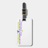 Cocktail-Bagagelabels - Hoe lang duurt het nog? Bagagelabel (Voorkant verticaal)