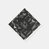 Cocktail bartender Professional | Classy Black Servet (Hoek)