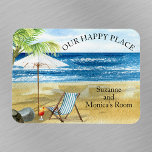 Cocktail Beach Chair Happy Place Cruise Door<br><div class="desc">Cette conception peut être personnalisée dans la zone fournie en modifiant la photo et/ou le texte. Vous pouvez également le customiser en cliquant sur Personnaliser ce Modèle, puis en choisissant l'option cliquer pour customiser et supprimer ou modifier la couleur de l'arrière - plan, ajouter du texte, modifier la couleur ou...</div>