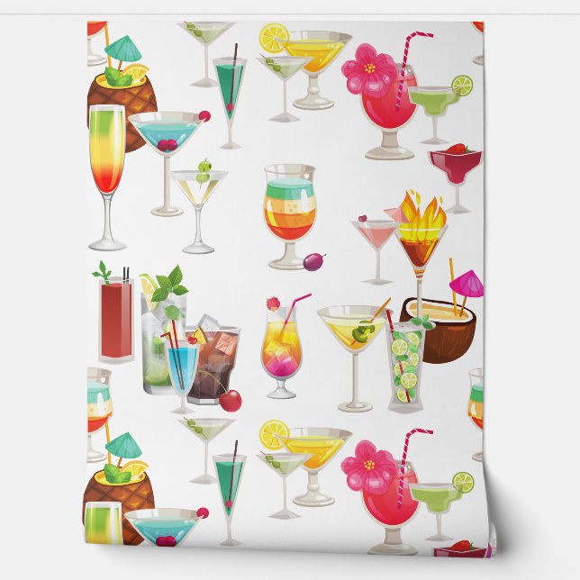 cocktail behang (Afrollen)