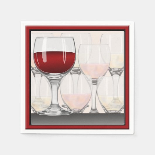 Cocktail bij wijngebit servet (Voorkant)