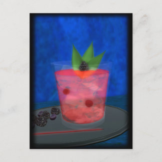 Cocktail: Blackberry Blues Briefkaart