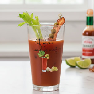 Cocktail Bloody Mary Eten Drinken en Wees mary Glas