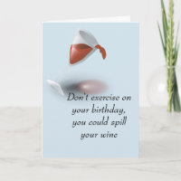 Cocktail Boire Vin Humour Carte Anniversaire