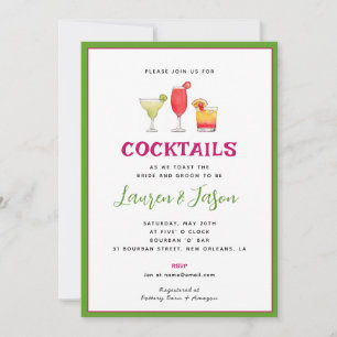 Cocktail Boissons Couples douche invitation