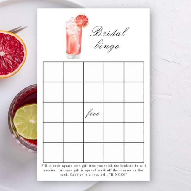 Cocktail - Bridal shower bingo game (Creator heeft geüpload)