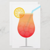 cocktail briefpapier (Voorkant / Achterkant)