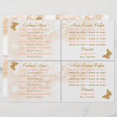 Cocktail buffet mariage menu modèle (Devant / Derrière)