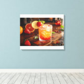 cocktail canvas afdruk (Insitu (Houten vloer))