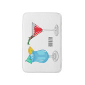 Cocktail cartoon-afbeelding badmat (Voorkant Verticaal)