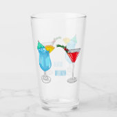 Cocktail cartoon-afbeelding glas (Voorkant)