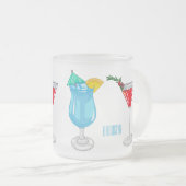 Cocktail cartoon-afbeelding matglas koffiemok (Voorkant rechts)