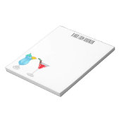 Cocktail cartoon-afbeelding notitieblok (Gedraaid)