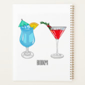 Cocktail cartoon-afbeelding planner (Achterkant)