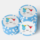 Cocktail cartoon-afbeelding poker chips (Opstapeling)