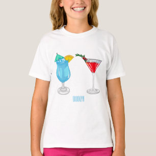Cocktail cartoon-afbeelding t-shirt