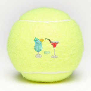 Cocktail cartoon-afbeelding tennisballen