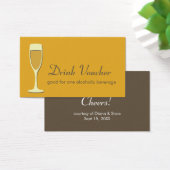 Cocktail champagne verre événement orange billet d (Bureau)