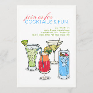 Cocktail Collectie Invitation Kaart