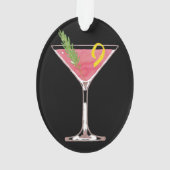 Cocktail cosmopolite de Noël Ornam personnalisé (dos)