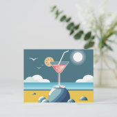 Cocktail côtier - Carte postale Plage (Debout devant)