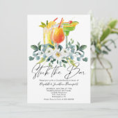 Cocktail Couple Shower Boissons Floral Invitation (Debout devant)