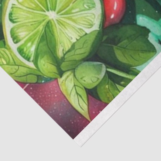 Cocktail Cutie Mojito Decoupage Papier (Detail)