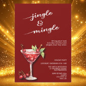 Cocktail de Noël de Noël Invitation