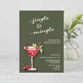 Cocktail de Noël de Noël Invitation (Debout devant)