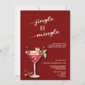Cocktail de Noël de Noël Invitation (Devant)