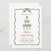 Cocktail de Noël fantastique Invitations (Devant / Derrière)