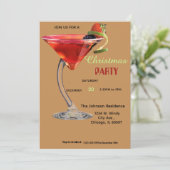 Cocktail de Noël Invitation (Debout devant)