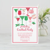 Cocktail de Noël Invitation (Debout devant)